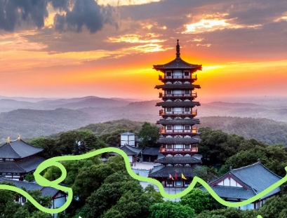 在紫蓬山，邂逅夏日限定綠色大片